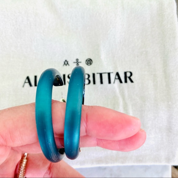 Alexis Bittar Lucite Hoops NWT - Picture 11 of 14
